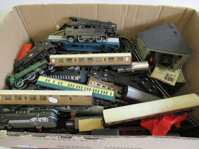 Playworn trains by Hornby and others including Schools Class Image