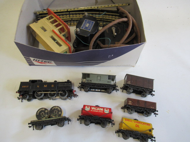 Hornby Dublo three rail 0-6-2 track with 6917 L.M.S. to tank sides Image