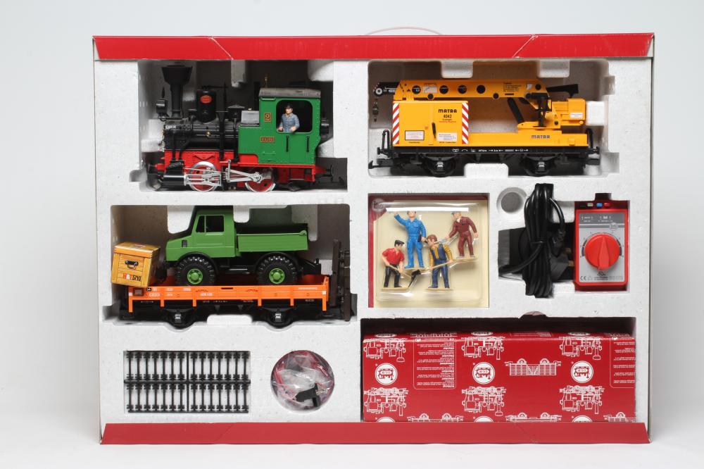 L.G.B. Track Works Train Set with 0-4-0 locomotive Image