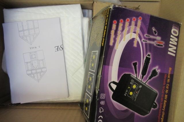 A quantity of railway paints model making tools including knife Image