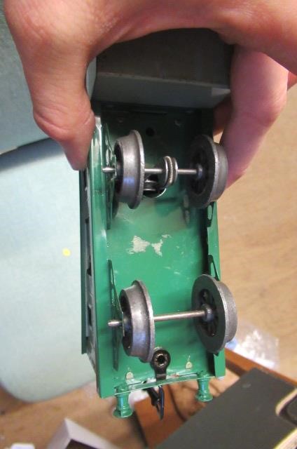 Hornby Train clockwork 0-4-0 tank finished in G.W.R. green Image