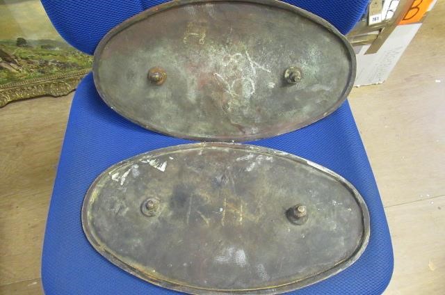 A pair of locomotive number plates for Peckett & Sons Image