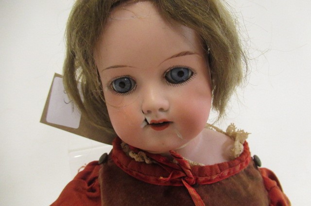 A Gebruder Knoch bisque socket head doll Image