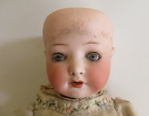 A Heubach Koppelsdorf bisque socket head doll Image