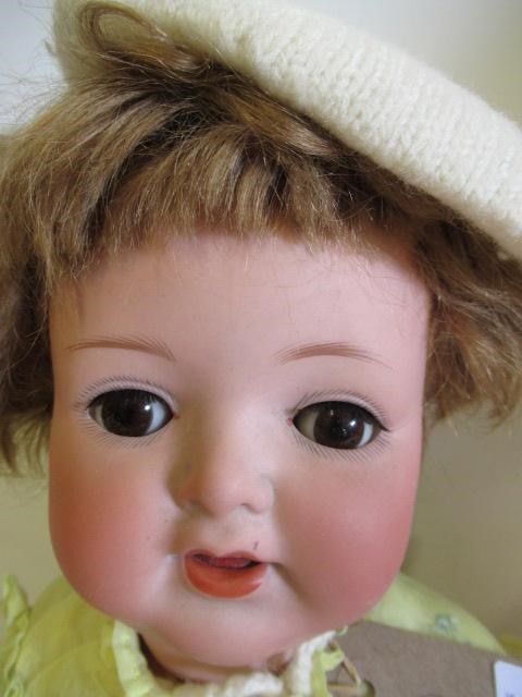 Two Armand Marseille bisque socket head character dolls Image