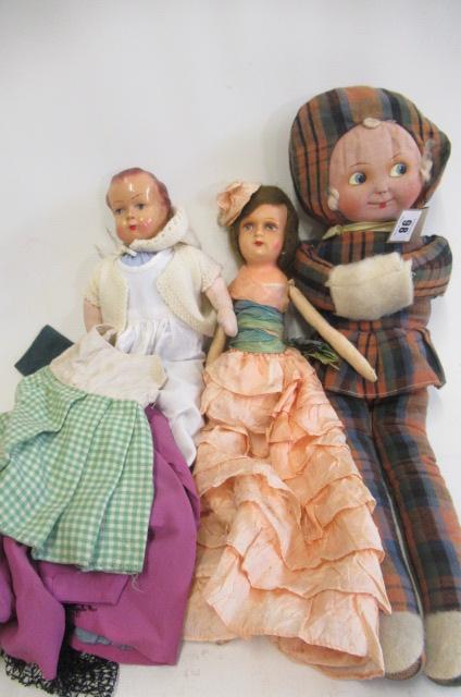 Two composition head dolls Image