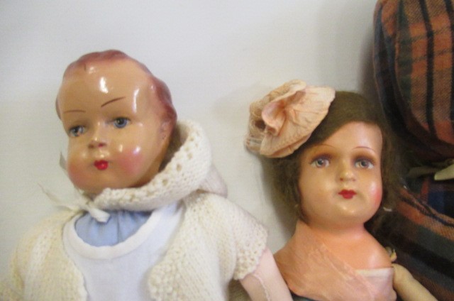 Two composition head dolls Image