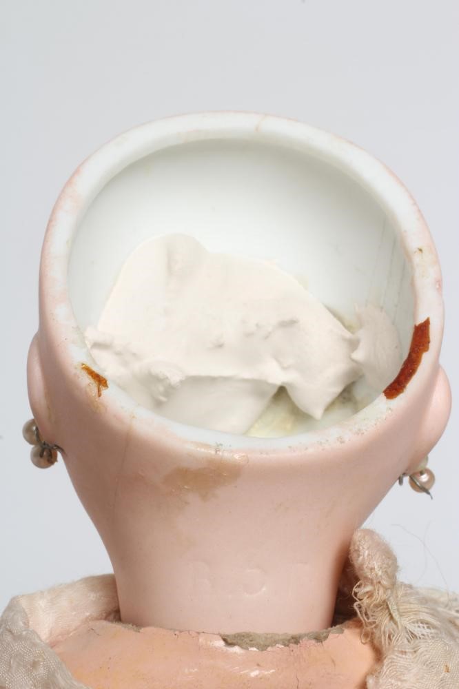 A Bebe Jumeau bisque socket head doll Image