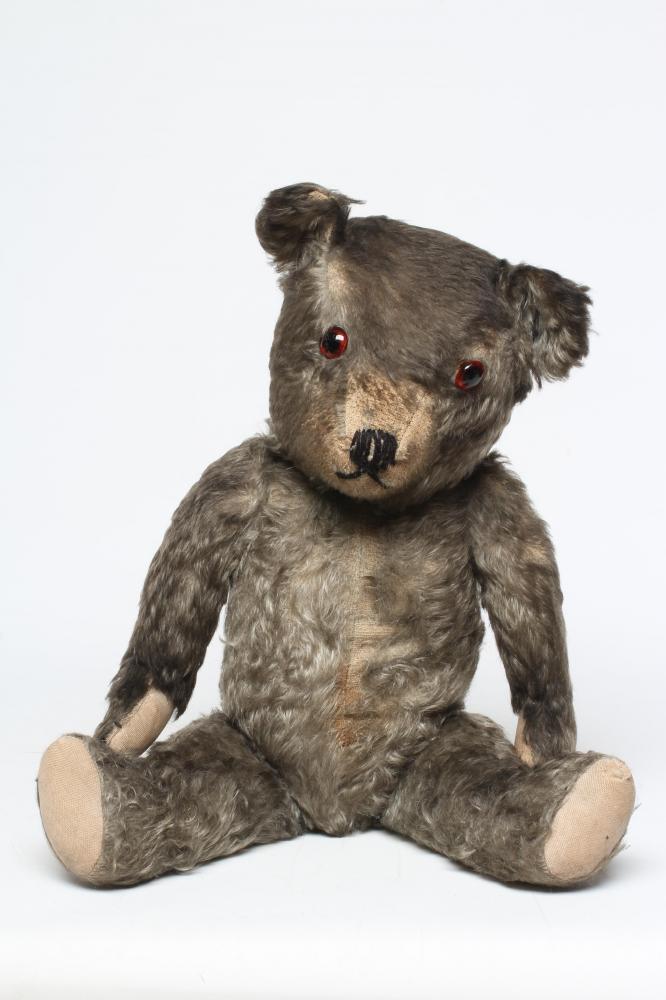 A rare grey mohair teddy Image