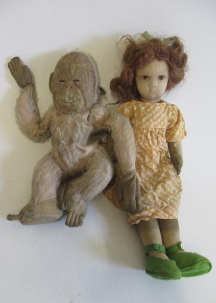 Five vintage soft toys Image