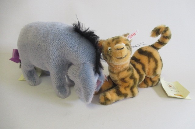 Seven Steiff Winnie the Pooh characters Image