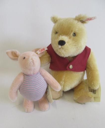 Seven Steiff Winnie the Pooh characters Image