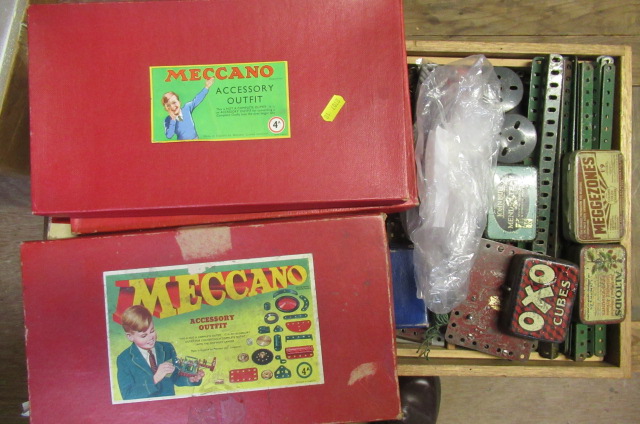 Playworn red/green Meccano Image