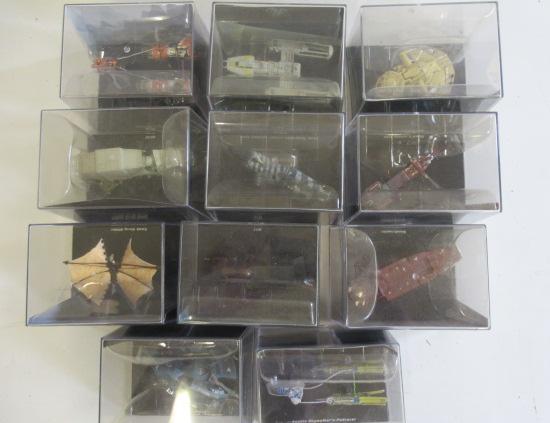 Eleven De Agostini Starwars model vehicles comprising MTT Image