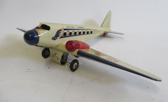 Mettoy clockwork airliner finished in cream with GA-AGX in wings and Mettoy Airways to fuselage Image
