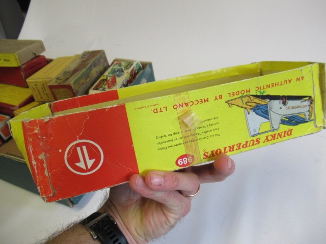 Approximately twenty five empty toy boxes from Dinky Image