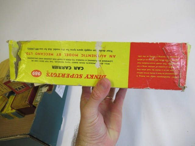 Approximately twenty five empty toy boxes from Dinky Image