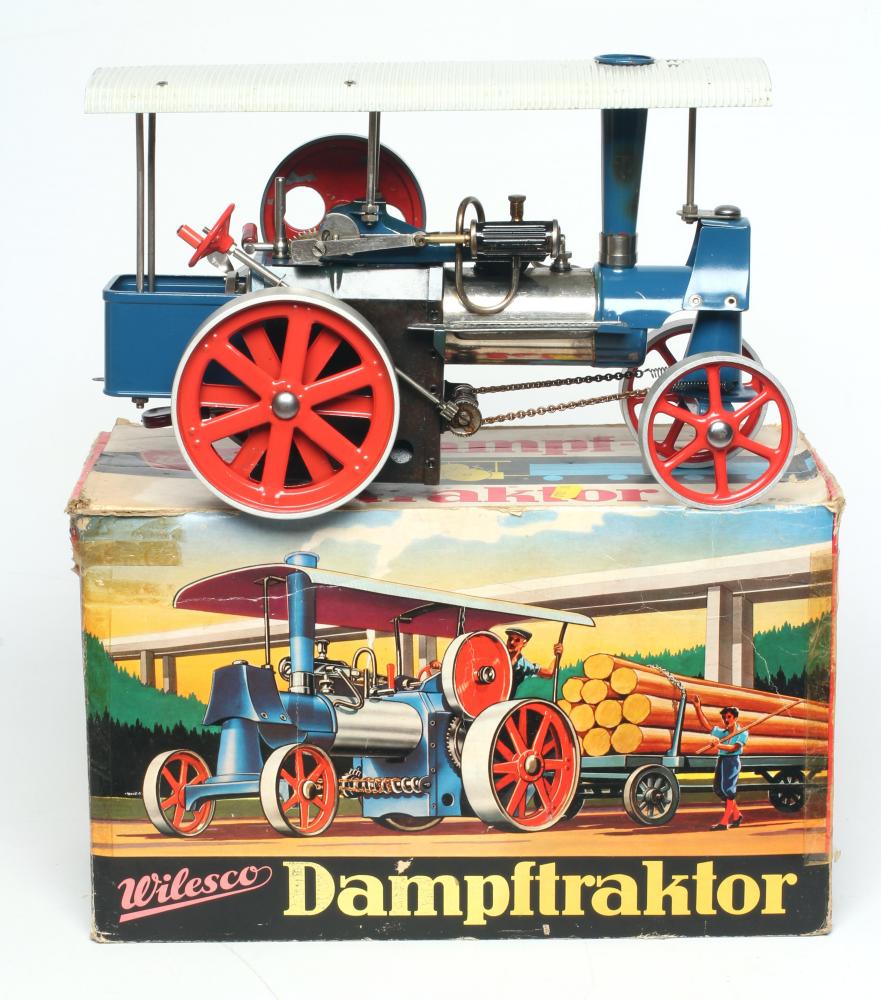 Wilesco traction engine D40 in blue Image