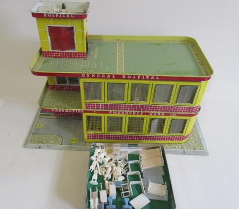 Mettoy tin printed hospital related to the 1960's television series Emergency Ward 10 Image