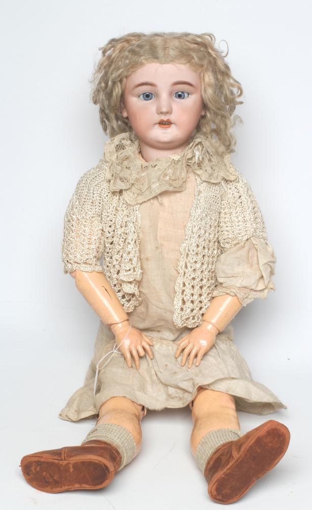 A large Simon & Halbig bisque socket head doll Image