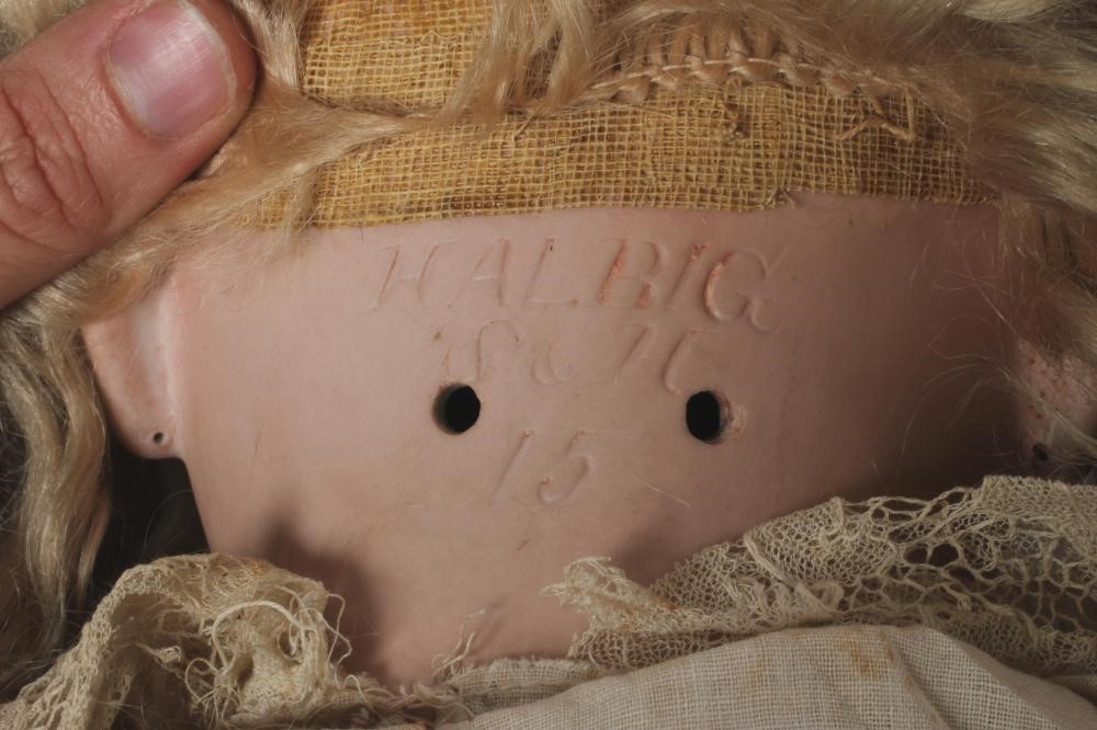 A large Simon & Halbig bisque socket head doll Image