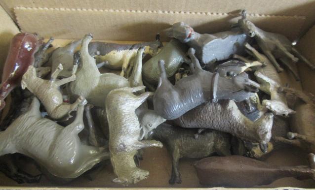 Farmyard donkeys by Britains and other makers Image