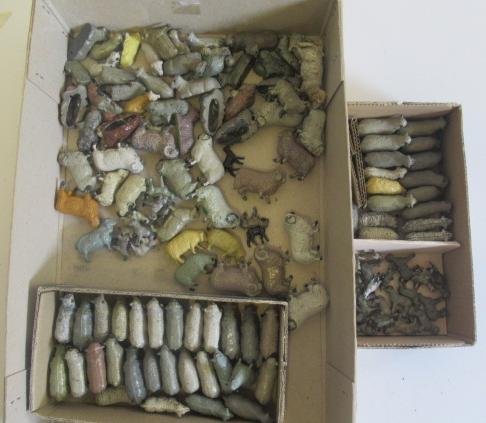 Farm sheep by Britains and others including standing Image