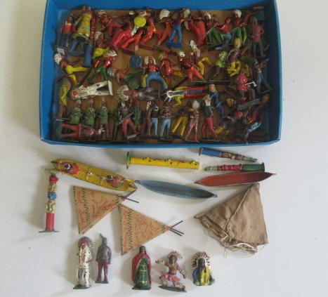 Large quantity of North American Indians including tipis Image