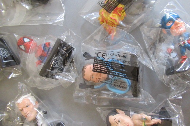 Thirty three Corinthian Marvel Super Hero figures Image