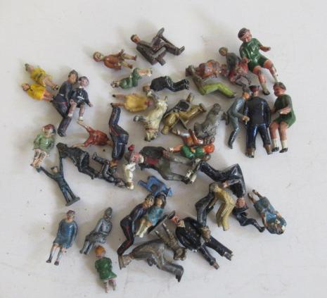 A quantity of lead figures Image