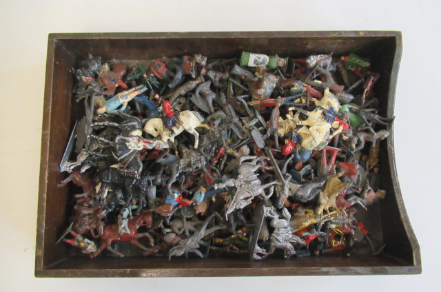 Playworn lead figures from various makers Image