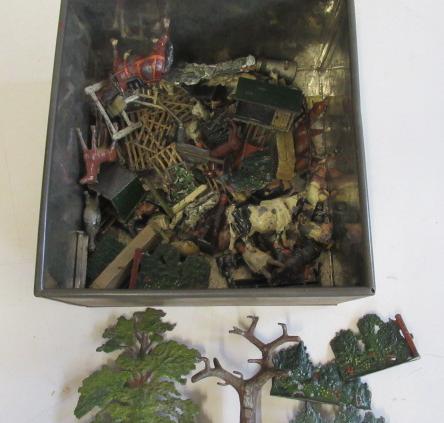 Britain farm animals and farmyard workers Image