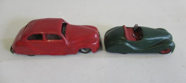 Jibby 303 clockwork sports car and Chad Valley saloon Image