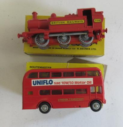 Budgie 236 Routemaster bus and 224 Railway Engine Image