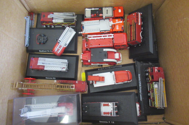 Fourteen fire engine models Image