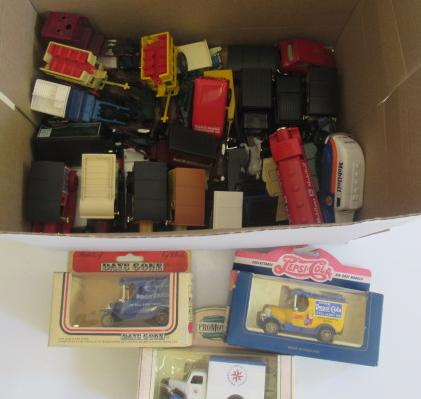 Unboxed Lledo Days Gone and other makers vintage vehicles including horse drawn buses and delivery Image