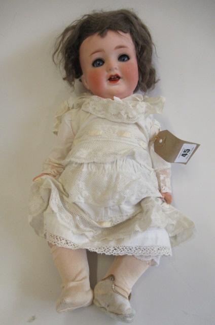 A Heubach Koppelsdorf bisque socket head character doll Image