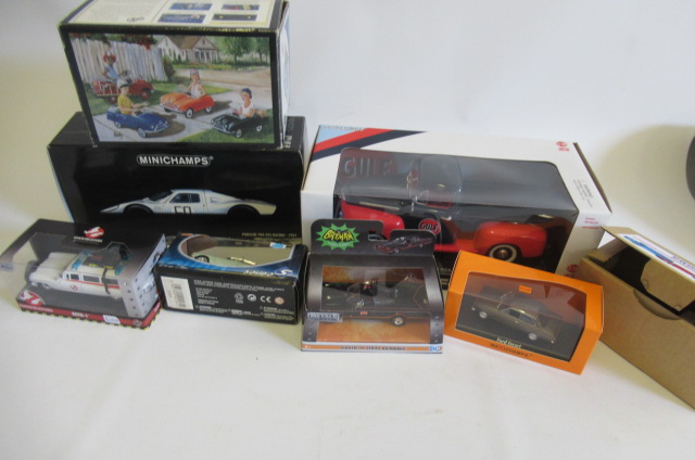 Modern issue diecast vehicles including Minichamps Porsche 904 GTS Image