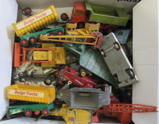 Playworn cars and trucks by Corgi Image