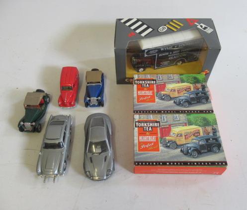 Eight Corgi and Lledo vehicles including Yorkshire Tea and O Series Bedford Image