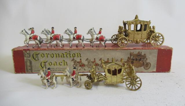 Lesney products large coronation gold coach with Queen and eight horses Image