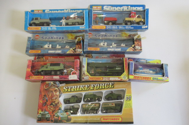 Seven Matchbox Kingsize including K306 Convoy Escort Image