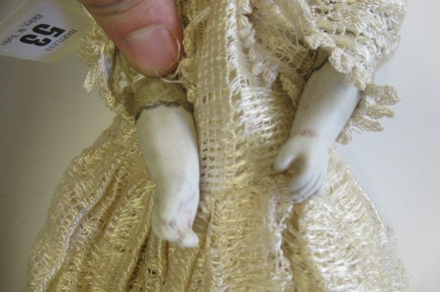 An Armand Marseille bisque shoulder head doll Image