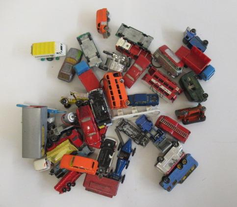 Playworn Lesney Matchbox vehicles Image