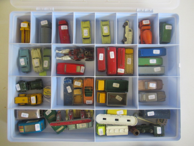 Unboxed Matchbox Lesney toys including buses Image