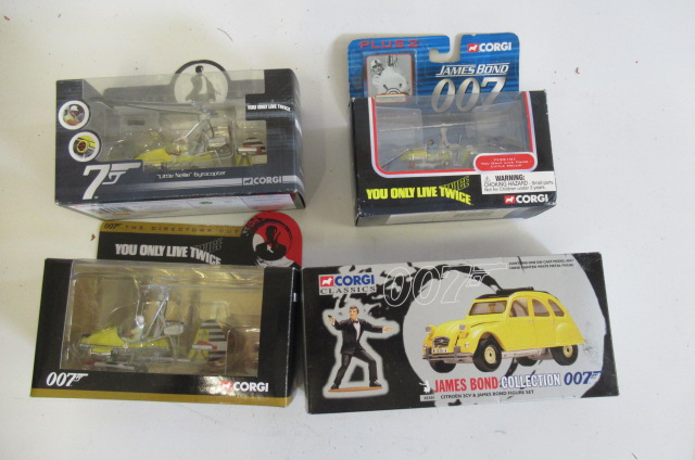 Corgi James Bond vehicles including Girocopters and 2CV Image