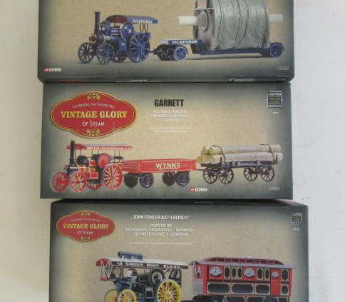 Three Corgi Old Glory Models comprising Garrett with two trailers Image