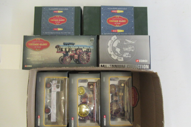 Seven Corgi Old Glory models comprising Fowler B6 The Lion Image