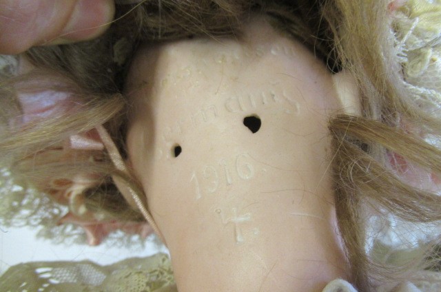 A C M Bergmann Waltershausen bisque socket head doll Image