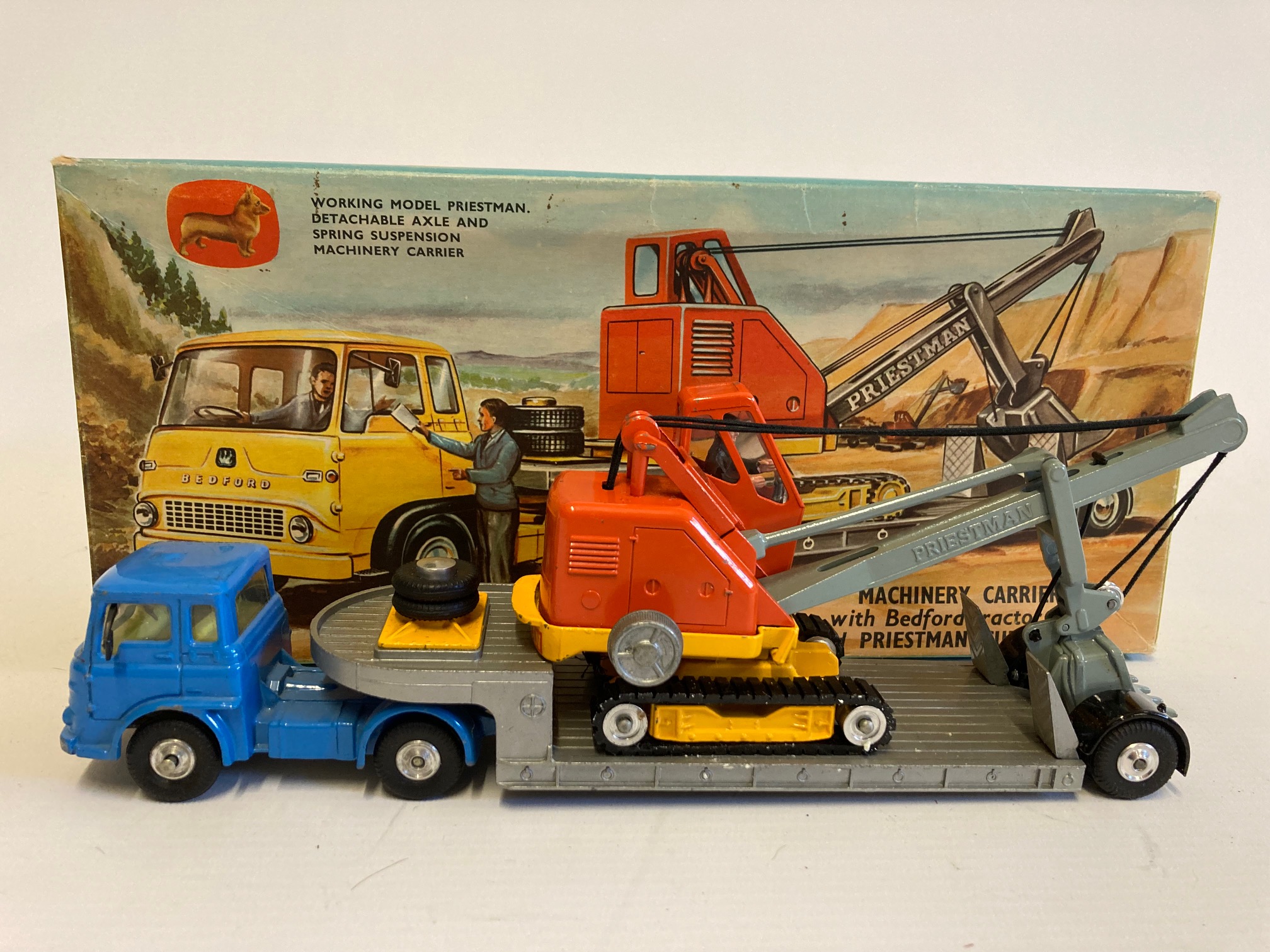 Corgi Gift Set No 27 Machinery Carrier and Priestman Shovel Image